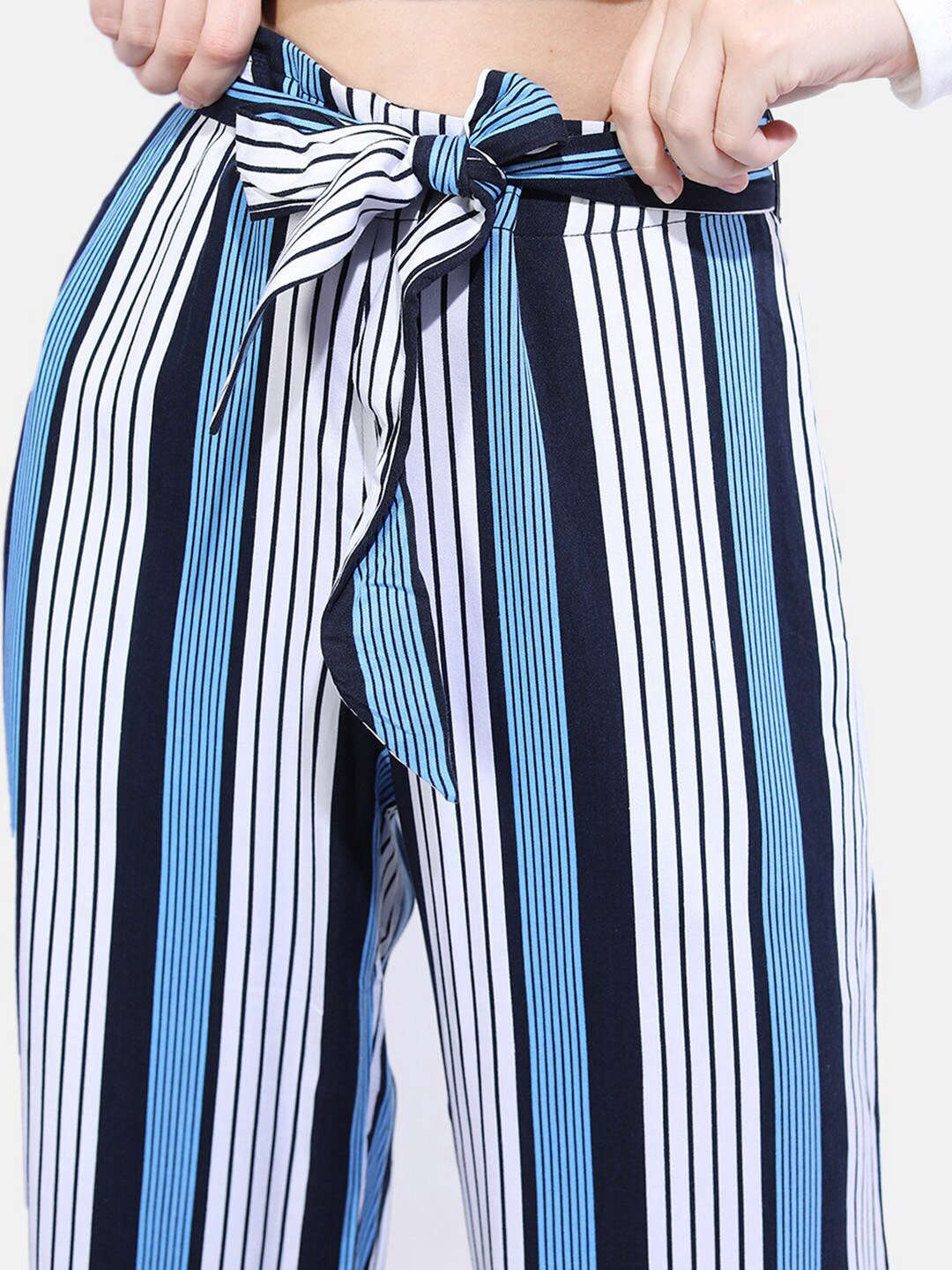 Women Striped Flare Pant