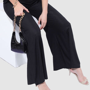 Women Solid Wide Leg Pant