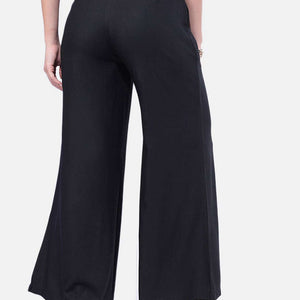 Women Solid Wide Leg Pant