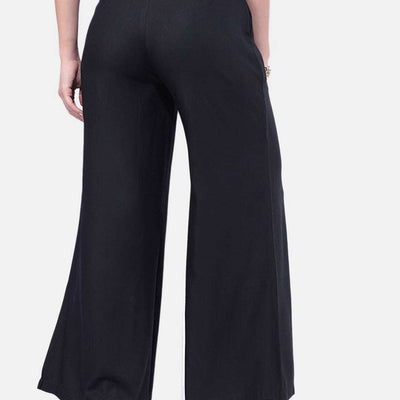 Women Solid Wide Leg Pant