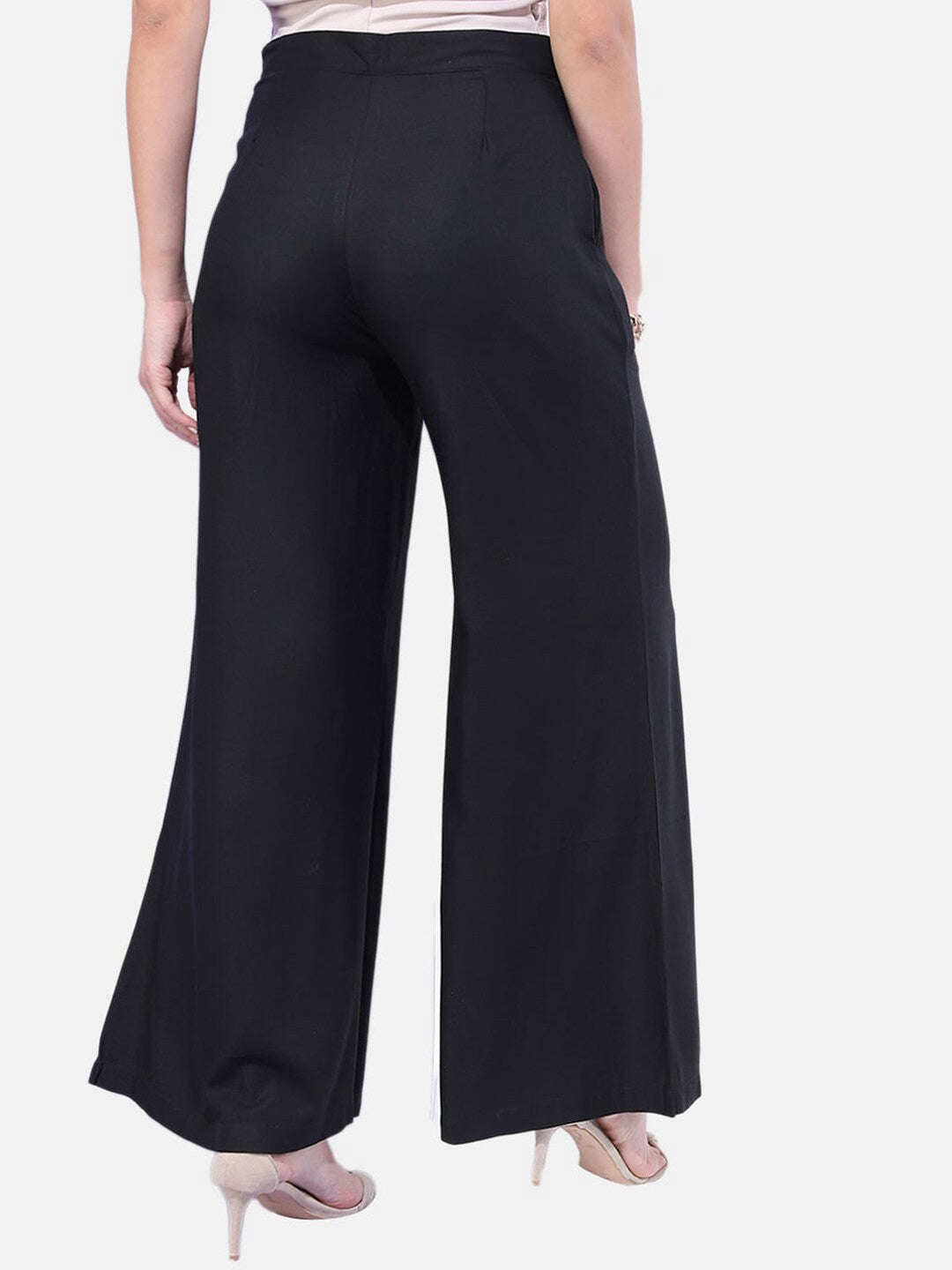 Women Solid Wide Leg Pant