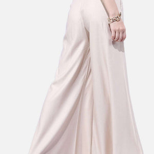 Women Solid Wide Leg Pant