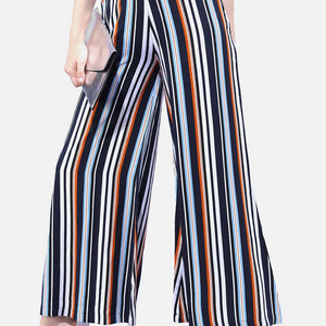Women Striped Wide Leg Pant