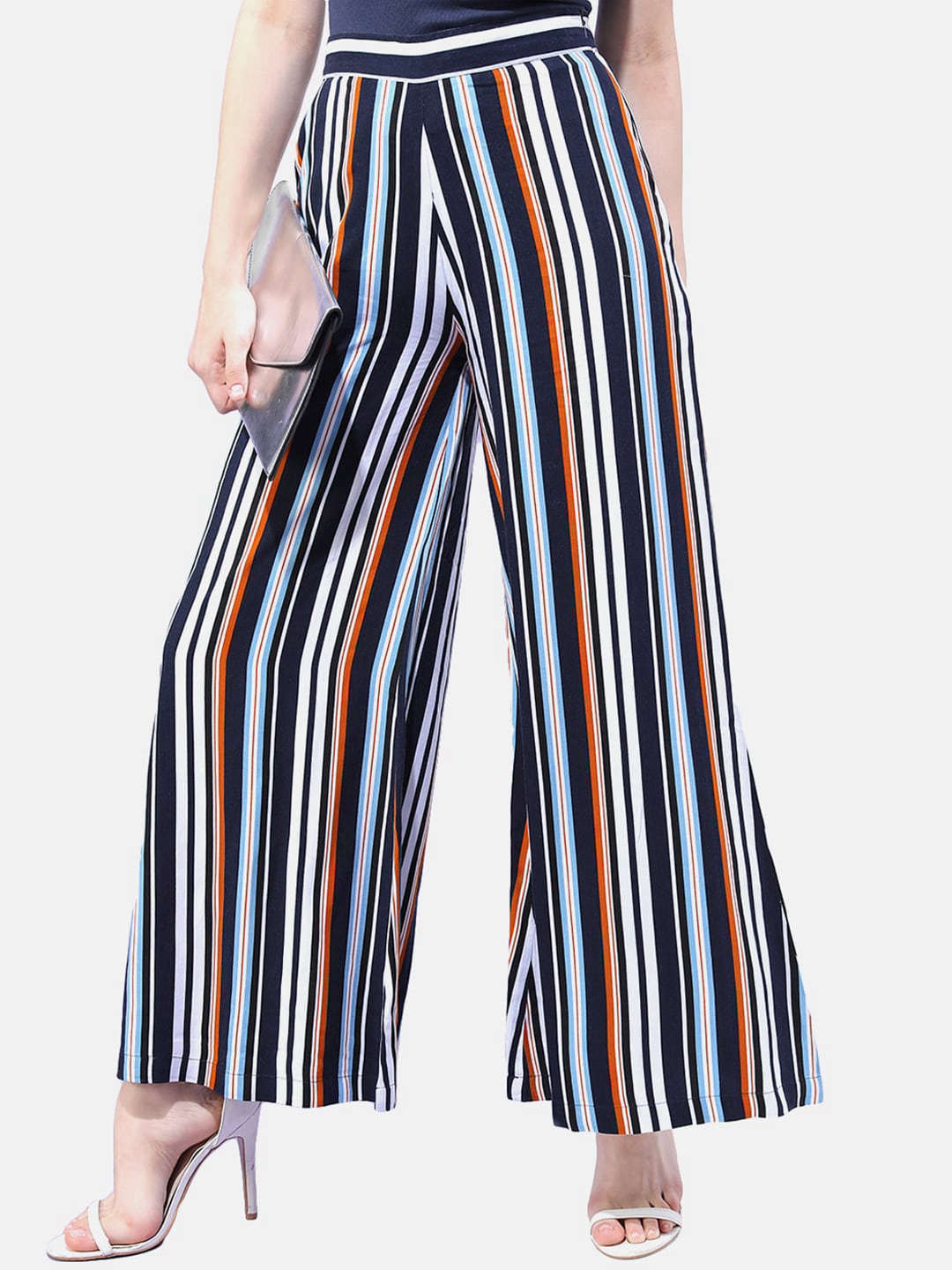 Women Striped Wide Leg Pant