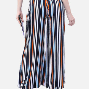 Women Striped Wide Leg Pant