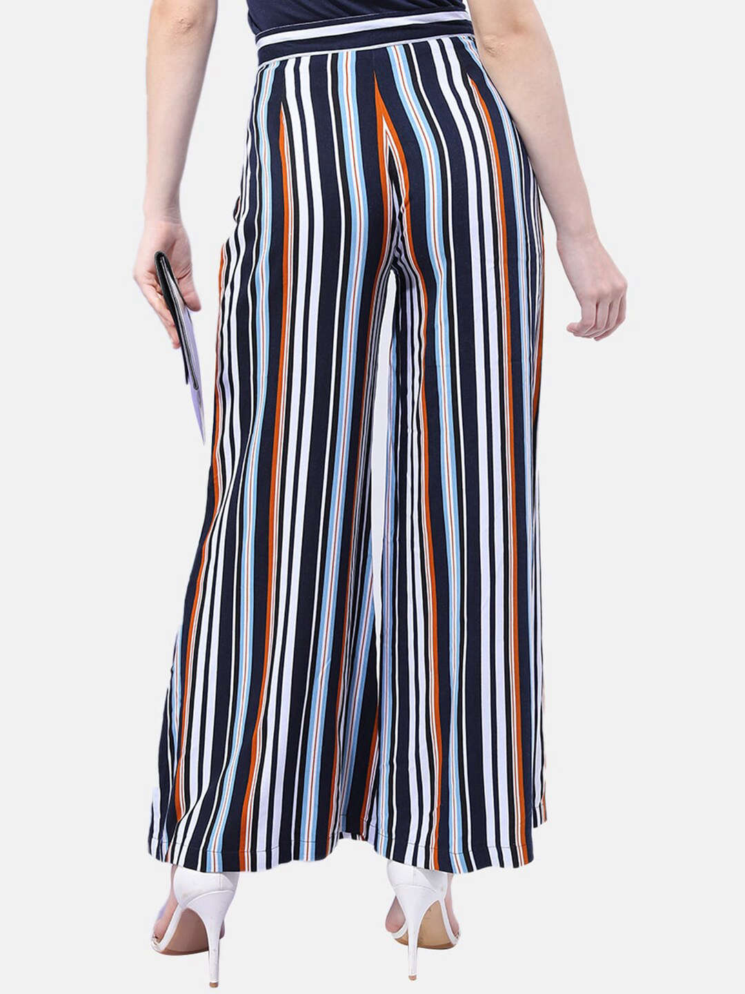 Women Striped Wide Leg Pant