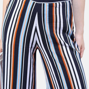 Women Striped Wide Leg Pant