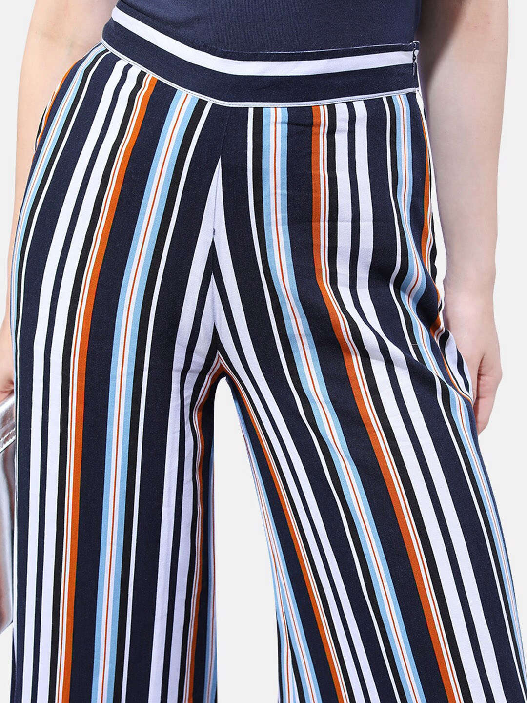 Women Striped Wide Leg Pant