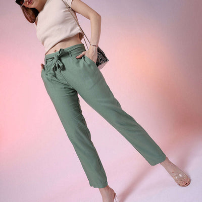 Women Solid Trouser