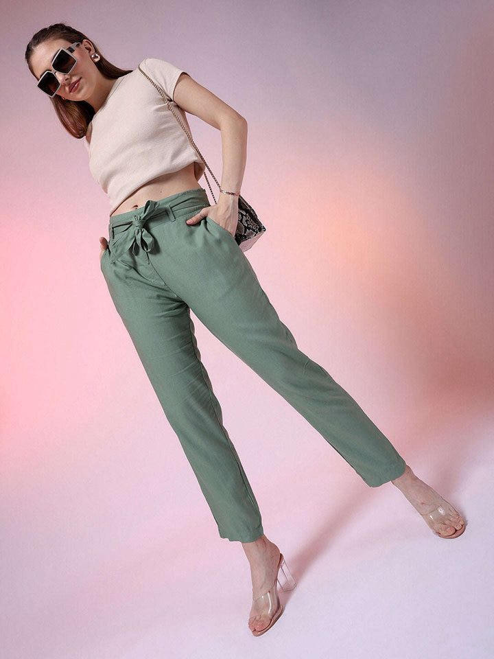 Women Solid Trouser