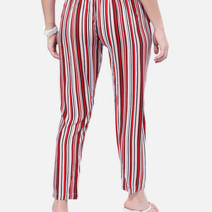 Women Striped Tapered Pant