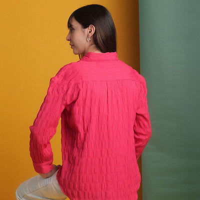 Women's Solid Oversized Fit Shirt