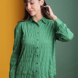 Women's Solid Oversized Fit Shirt