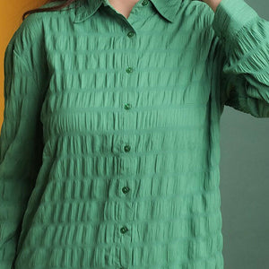 Women's Solid Oversized Fit Shirt