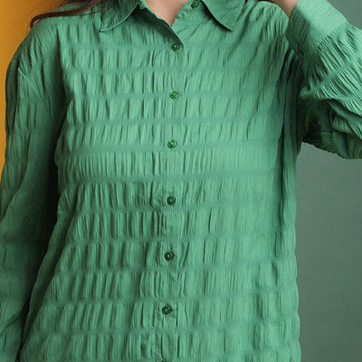 Women's Solid Oversized Fit Shirt