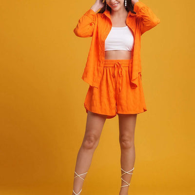 Women's Solid Oversized Fit Shirt