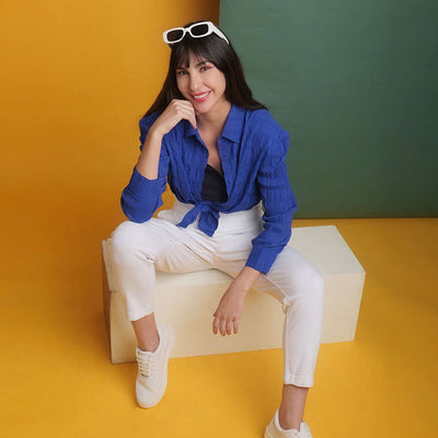 Women's Solid Oversized Fit Shirt