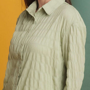 Women's Solid Oversized Fit Shirt