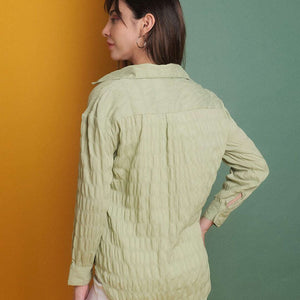 Women's Solid Oversized Fit Shirt