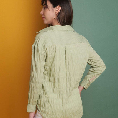 Women's Solid Oversized Fit Shirt