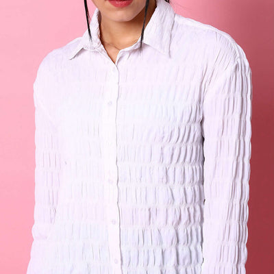 Women's Solid Oversized Fit Shirt