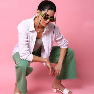 Women's Solid Oversized Fit Shirt