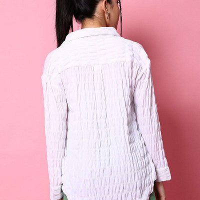 Women's Solid Oversized Fit Shirt