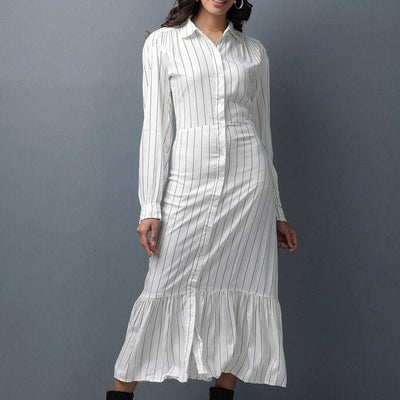 Women Striped Maxi Dress