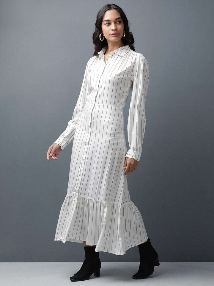 Women Striped Maxi Dress