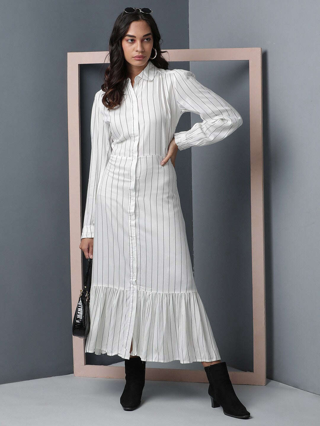 Women Striped Maxi Dress