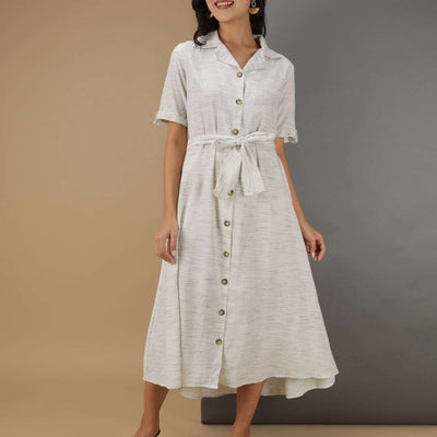 Women Striped Sheath Dress