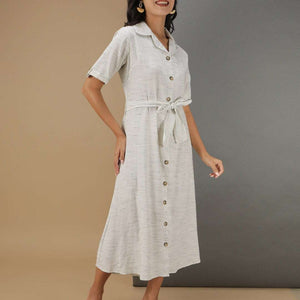 Women Striped Sheath Dress