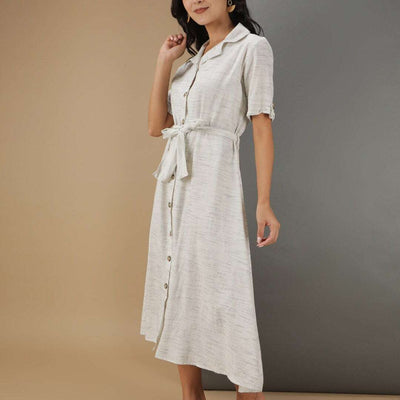 Women Striped Sheath Dress
