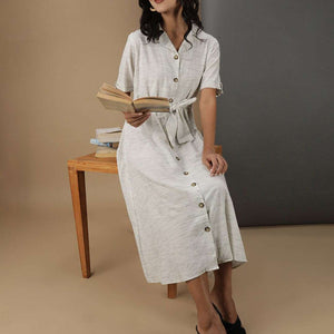 Women Striped Sheath Dress