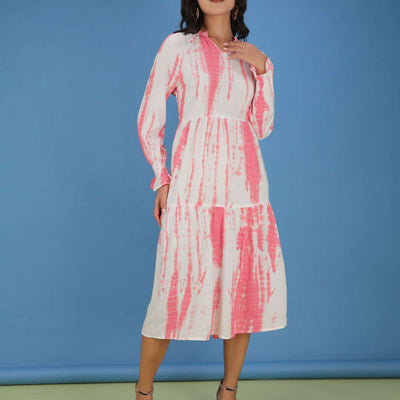 Women Tie N Dye Printed Dress