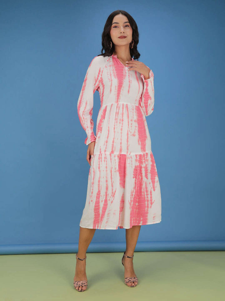 Women Tie N Dye Printed Dress