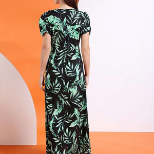 Women Waist Cut Out Long Dress