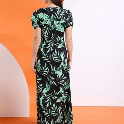 Women Waist Cut Out Long Dress