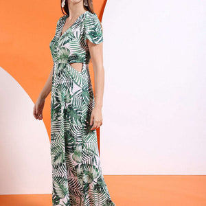 Women Waist Cut Out Long Dress