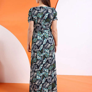 Women Waist Cut Out Long Dress