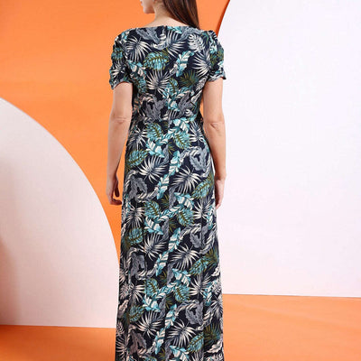 Women Waist Cut Out Long Dress