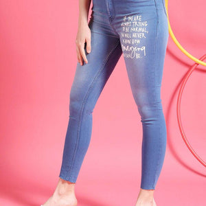 Women Streetwear Skinny Fit Jeans