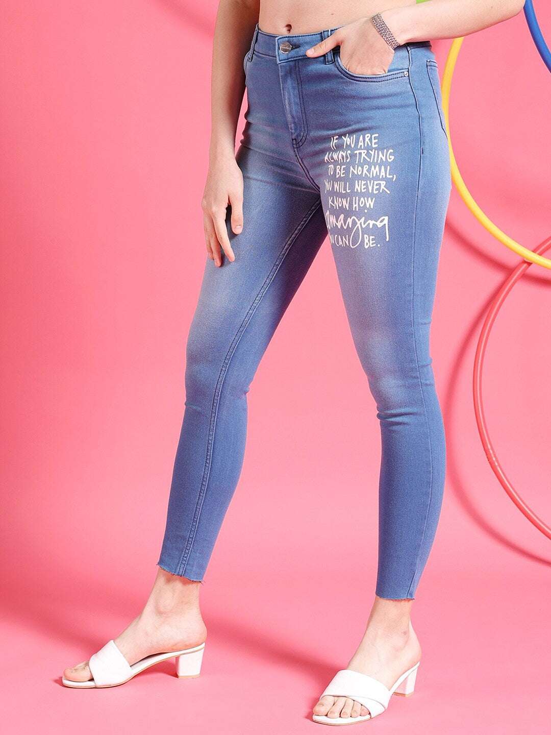 Women Streetwear Skinny Fit Jeans