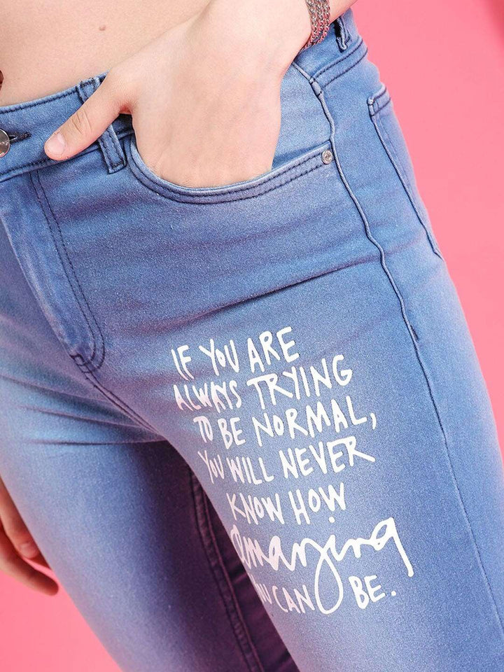 Women Streetwear Skinny Fit Jeans