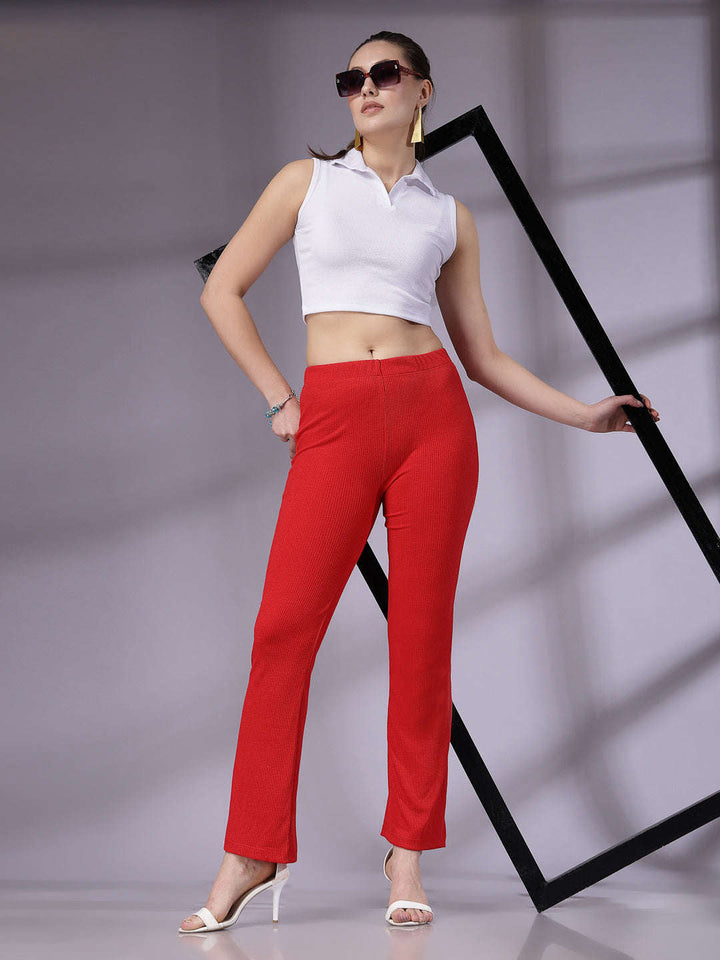 Women Solid Trouser