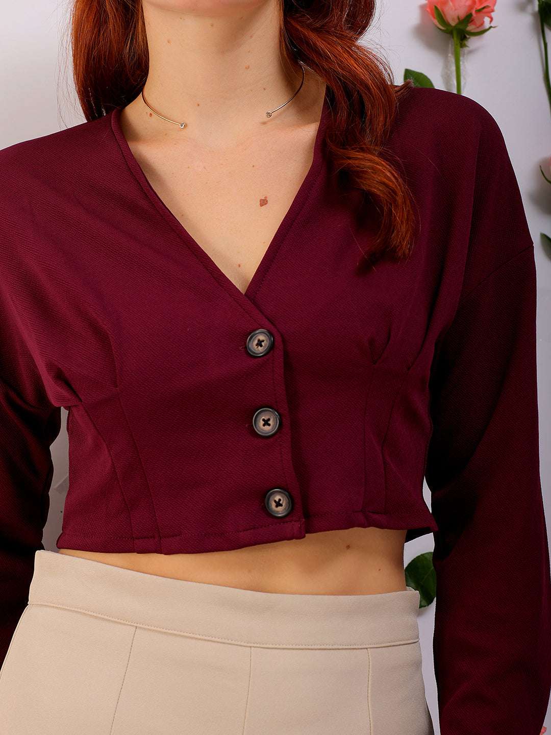 Women Solid Top