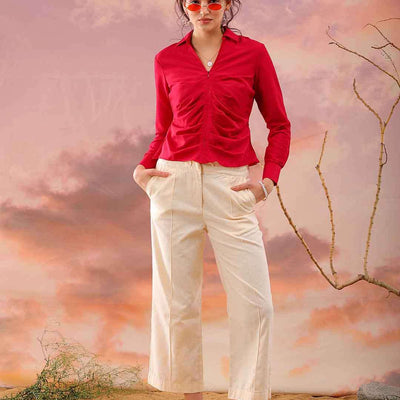 Women Solid Top