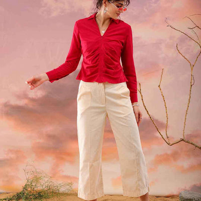 Women Solid Top