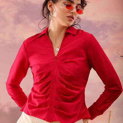 Women Solid Top