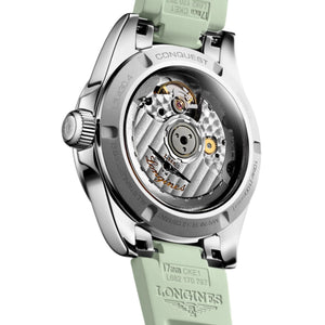 Longines Conquest Sunray Green Dial Men 34mm